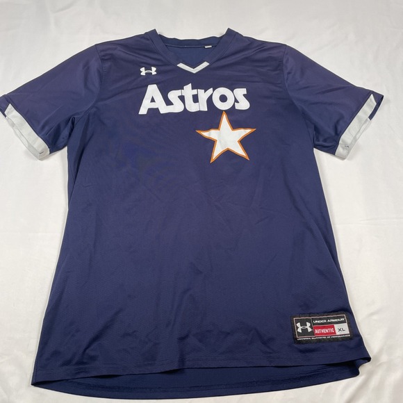 Under Armour Other - Under Armour Houston Astros Yulieski Gurriel 10 Jersey Shirt Navy Blue Mens XL